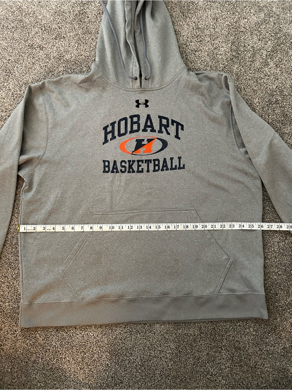 Men’s Hobart College Basketball Sweatshirt Hoodie - Picture 3 of 4